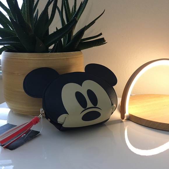 Disney Mickey Mouse Pouch Wallet Coin Purse Mini Makeup Bag - Picture 10 of 10